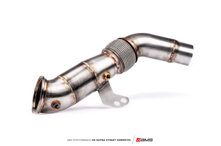 AMS Performance Toyota GR MK5 A90 Supra Street Downpipe w/ GESI Catalytic Converter