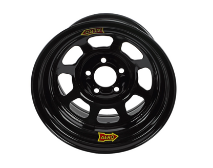 AERO RACE WHEELS 50-Series, 15 x 8 in, 3.000 in Backspace, 5 x 4.75 in Black