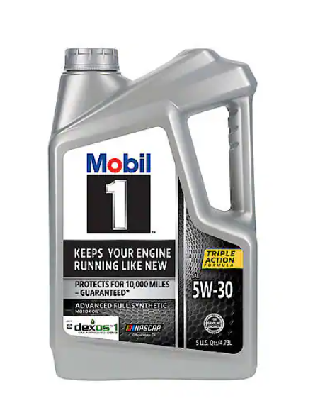 Mobil 1 Advanced Full Synthetic Engine Oil 5W-30, Extends Engine Life, 5 Quart